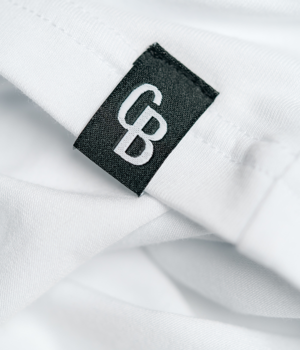 Vit långärmad bambu t-shirt