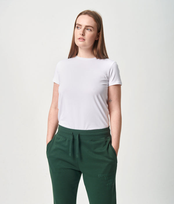 Hvid kortærmet bambus T-shirt Copenhagen Bamboo