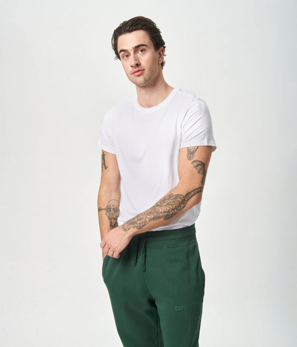 Vit crew neck bambu T-shirt Copenhagen Bamboo