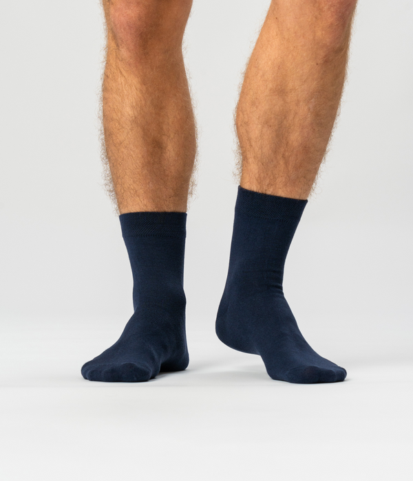 5 par navy bambus strømper (Low cut) Copenhagen Bamboo