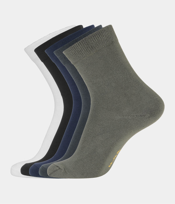 5 par multicolor bambus strømper 30-33 Copenhagen Bamboo