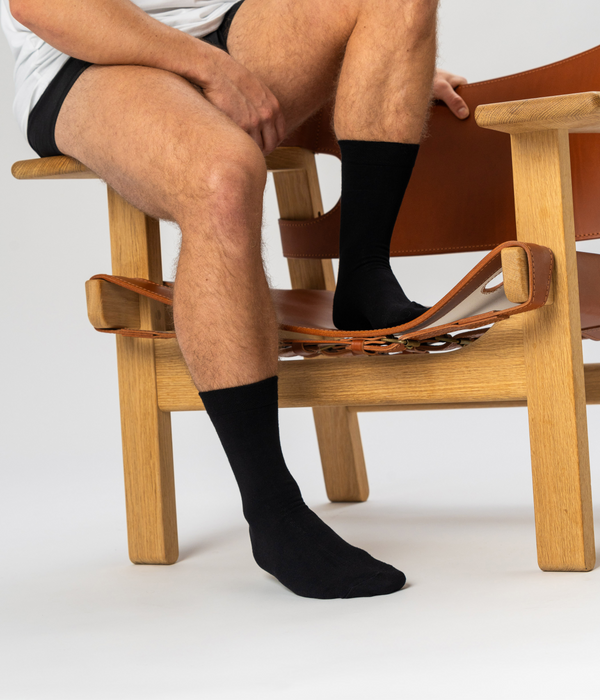 10 par svarta bambusockor