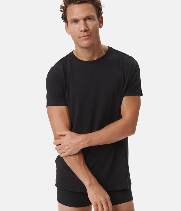 3-pack svart bambu-t-shirt
