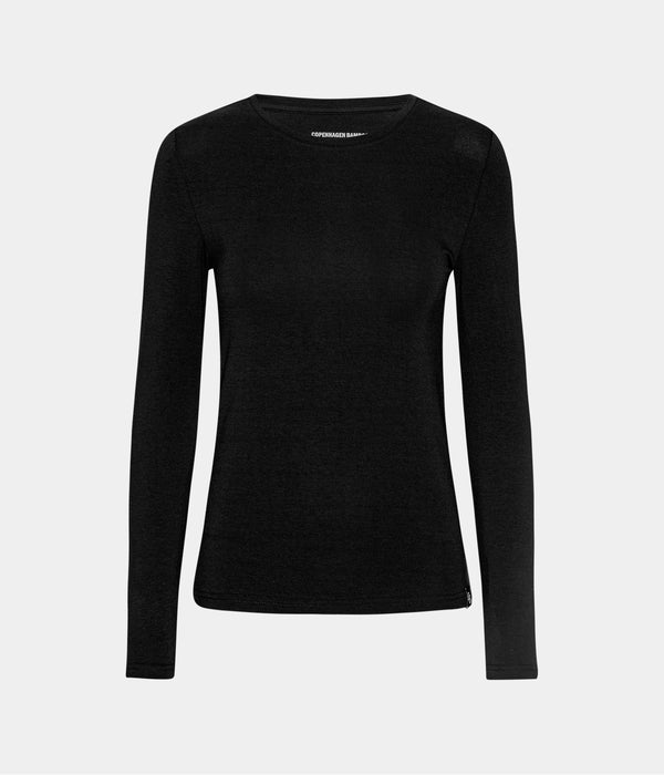 3-pack bambu långärmad t-shirt svart/vit/marinblå