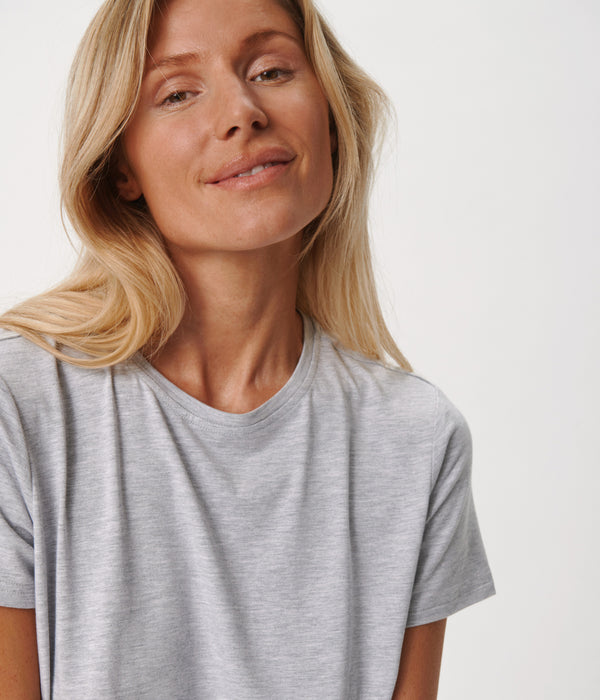 Lysegrå kortærmet bambus T-shirt Copenhagen Bamboo