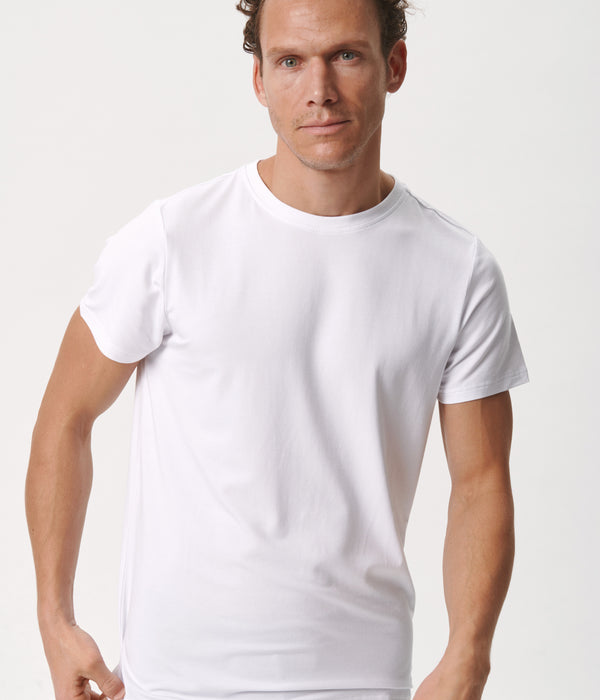 Hvid crew neck bambus T-shirt Copenhagen Bamboo