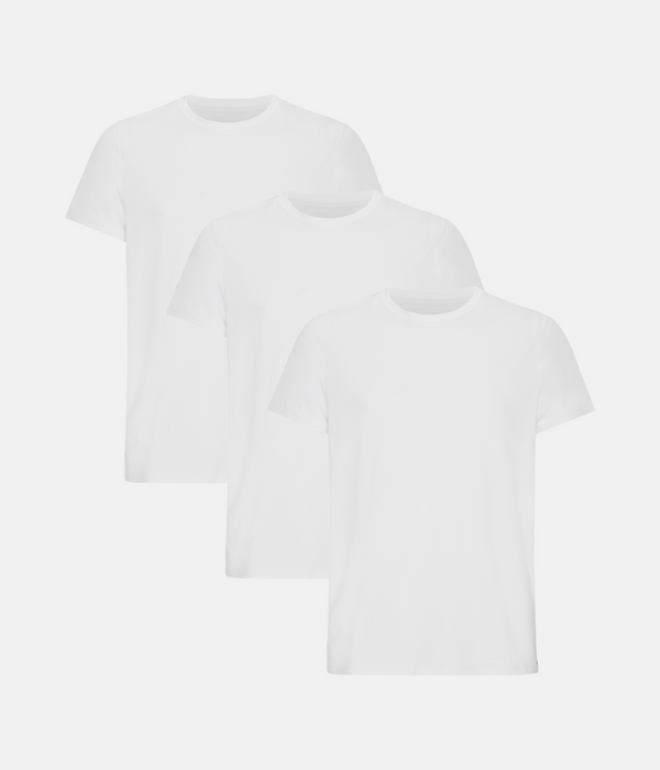 3-pack vit bambu-t-shirt