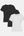 3-pack bambu t-shirt svart/svart/vit