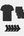 Bambupaket - T-shirt & Trosor & Strumpor - Svart