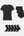 Bambupaket - T-shirt & Maxitrosor & Strumpor - Svart