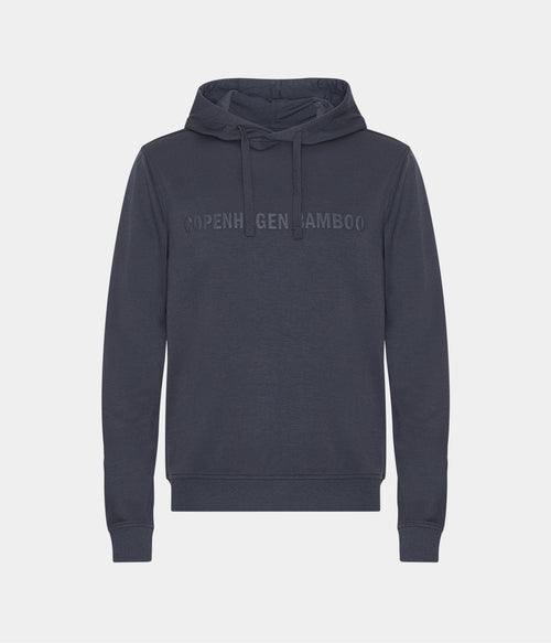 Grå bambus hoodie med logo fra Copenhagen Bamboo