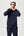 Navy bambu hoodie med logga