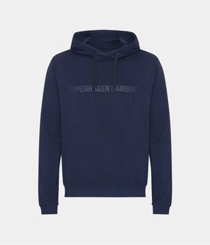 Navy bambus hoodie med logo XS   Copenhagen Bamboo