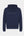 Navy bambu hoodie med logga