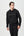 Svart bambu hoodie med logga