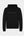 Svart bambu hoodie med logga