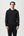 Svart bambu hoodie med dragkedja