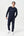 Marinblått joggingset i bambu med logotyp