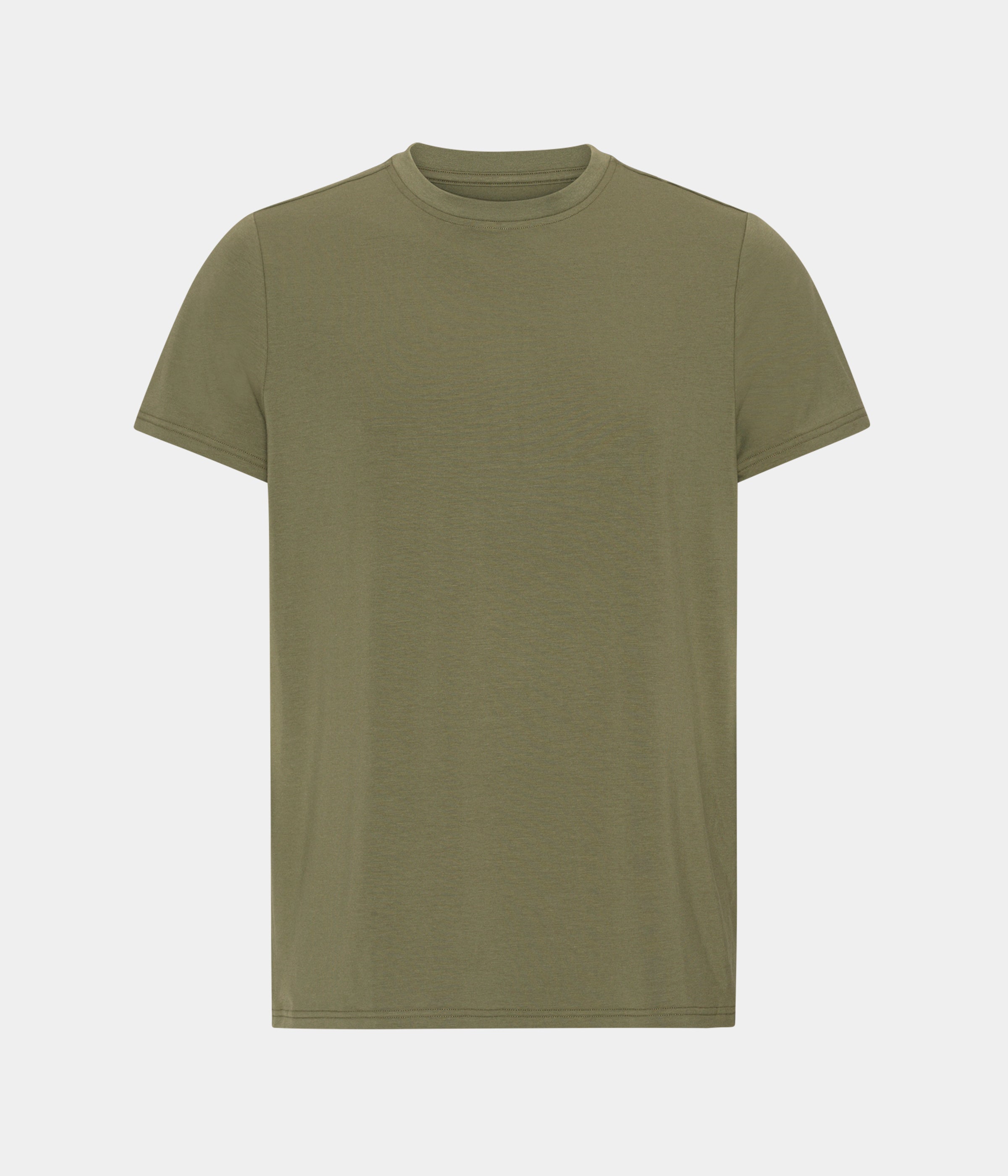 Oliven crew neck bambus T-shirt S   Copenhagen Bamboo