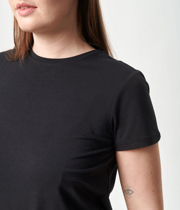 3-pack svart bambu-t-shirt