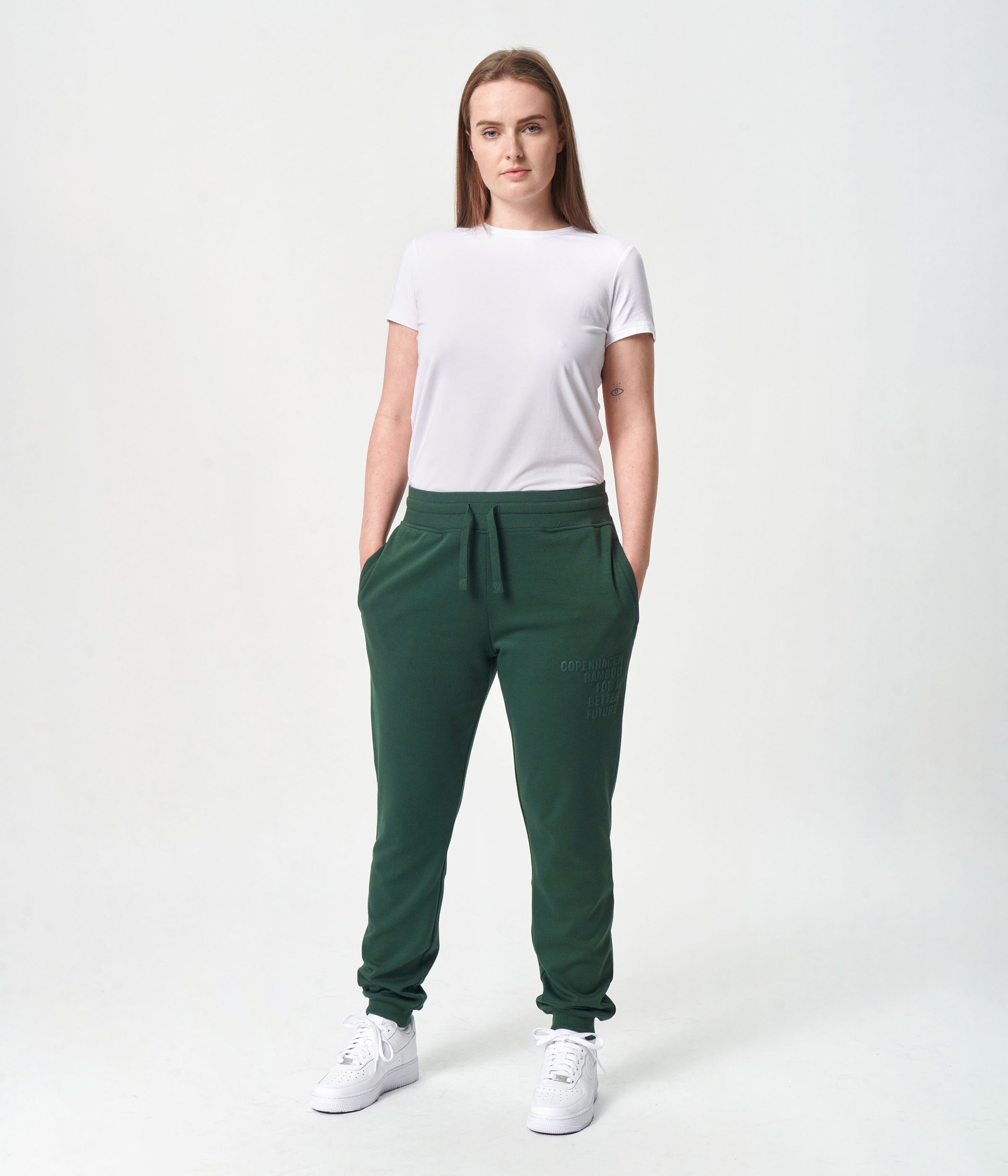 Grønne bambus sweatpants med logo    Copenhagen Bamboo