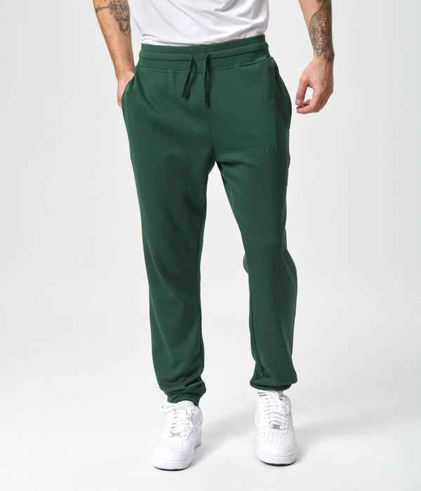 Gröna bambu sweatpants med logga