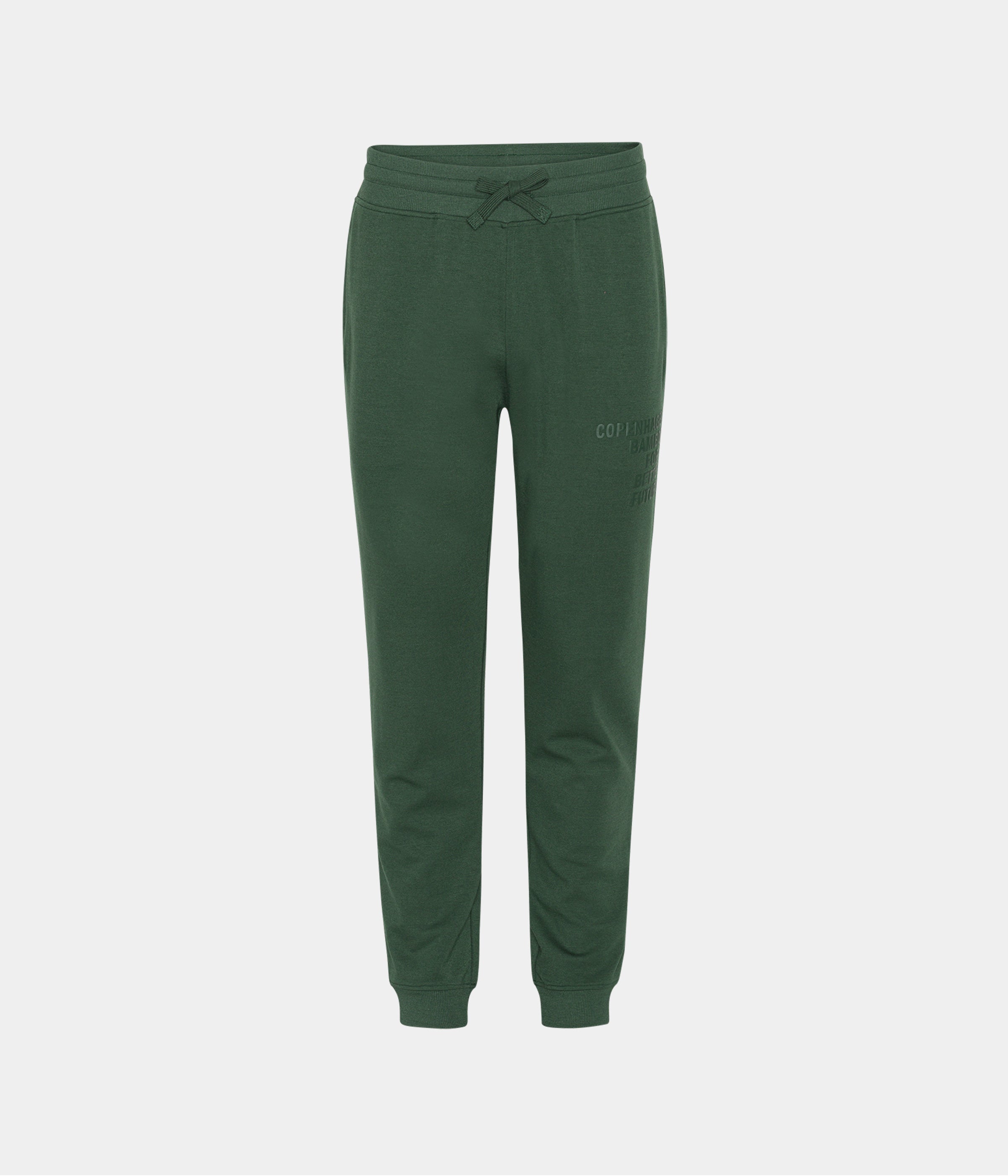 Grønne bambus sweatpants med logo XS   Copenhagen Bamboo