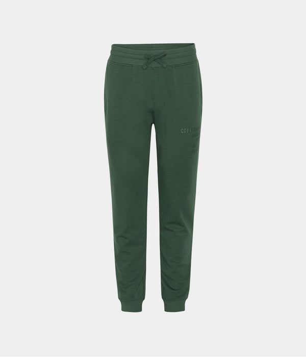 Gröna bambu sweatpants med logga