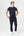 Navy bambu sweatpants med logga