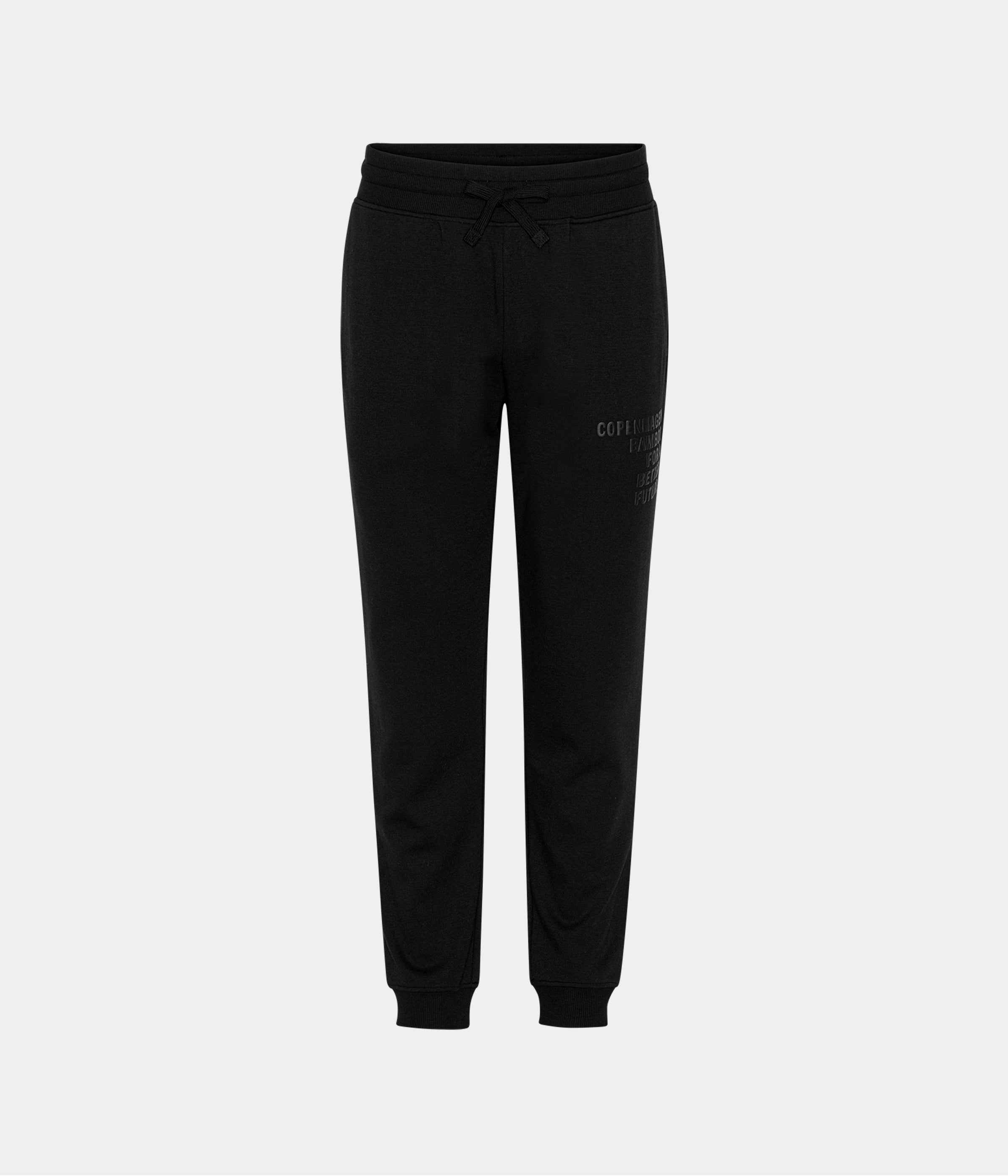 Sorte bambus sweatpants med logo XS   Copenhagen Bamboo