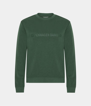 Grøn bambus sweatshirt med logo XS   Copenhagen Bamboo