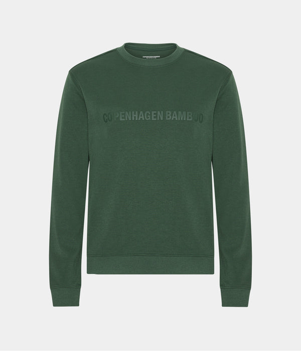 Grönt joggingset i bambu med logotyp