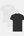 3-pack bambu t-shirt vit/vit/svart