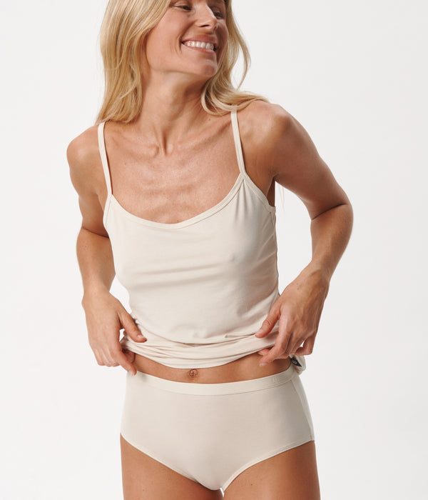 6-pack maxi trosor svarta/krämfärgade